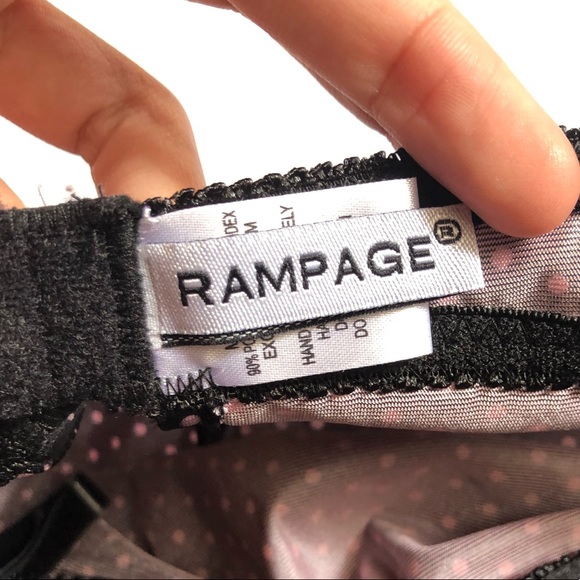 Polka dot sleeveless top, pink lace detail, - Picture 5 of 5